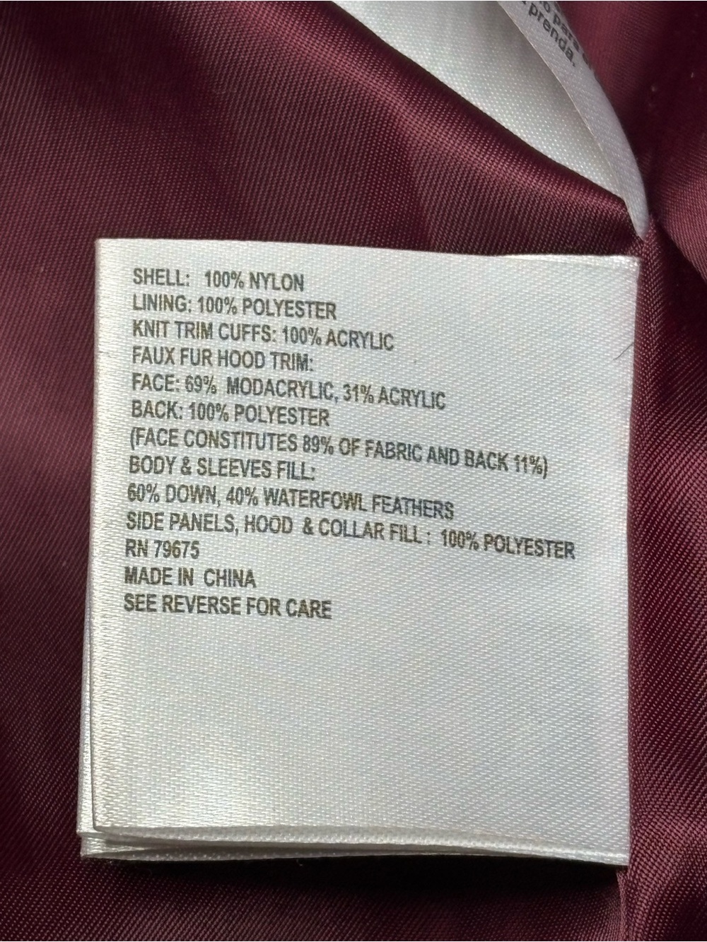 Michael Kors Down Coat with Fake Fur Trim - Picture 4 of 4